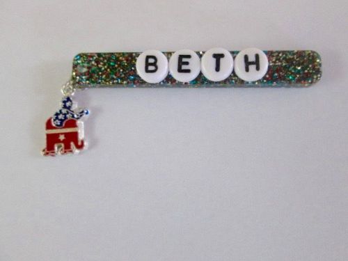 NAME TAG REPUBLICAN ELEPHANT,JACKET ,SHIRT,POLITICAL,ELECTION,OFFICE,PIN BACK