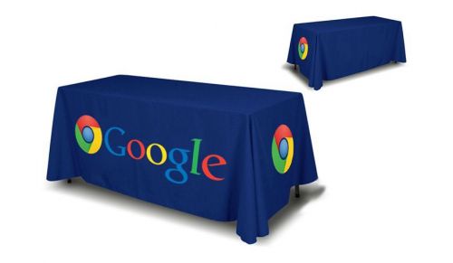 Custom full color table cover/cloth trade show - 4ft 4 sided fully printable for sale