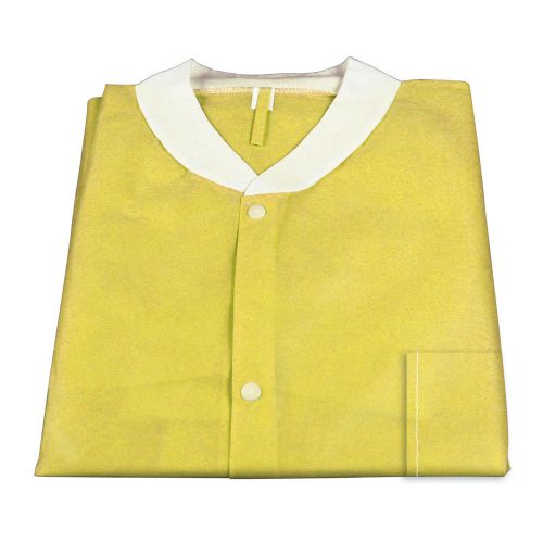 Dynarex 2045 lab jacket ,yellow set of 5 size xl for sale