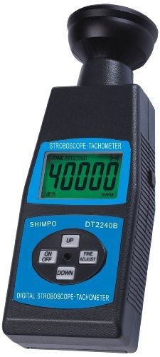 Shimpo st-1000 abs plastic stroboscope tachometer with led flash technology, for sale
