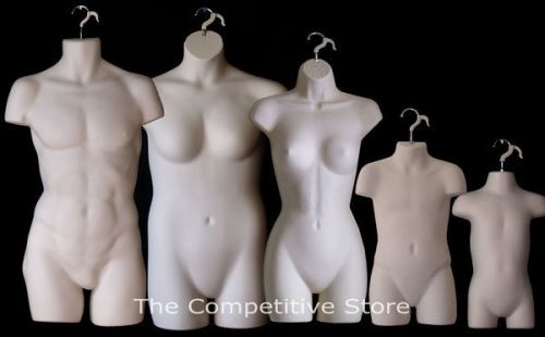 Fleshtone Female Dress Male Child Toddler &amp; Plus Size Mannequin Display Forms