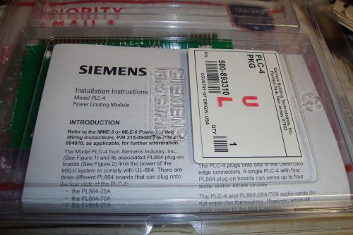 Siemens  PLC-4 500-893310 Power Limiting Module