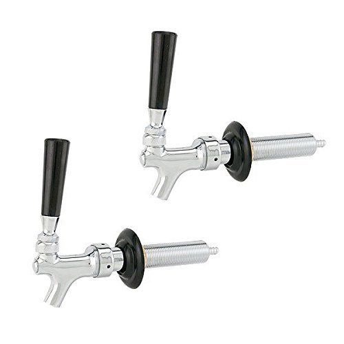 Chrome beer faucet and shank combo set of 2 for sale