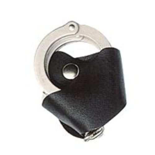 Boston leather 5521-3-b black bw brass snap quick release 2 2/4&#034; handcuff case for sale