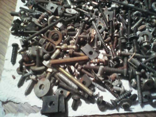 LOT OF MISC. HARDWARE.  NUTS. BOLTS. SCREWS