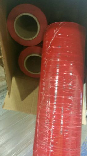 Hand stretch wrap shrink 18x80x1500 red 9000 sq ft/case  (4 rolls) for sale