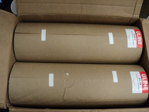 (2) ULINE  U-Line S-3575   30 lb  Kraft Paper Roll - 24&#034; x 1,200&#039;