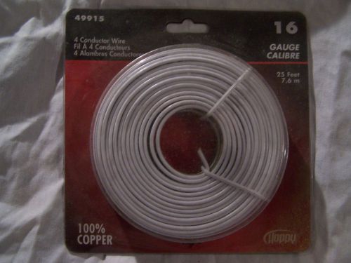 ~~   16 GAUGE  4 CONDUCTOR WIRE  25 FOOT ROLL  NEW   ~~