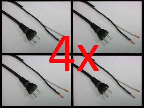 4x power tool replacement cord 16/2 awg 9&#039; foot long nema 1-15p polarized to roj for sale