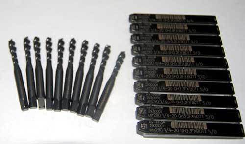 10 Pcs. OSG 1/4-20 HY-PRO Spiral Flute BTM CNC S/O Taps-Hardened Steel,Stainless