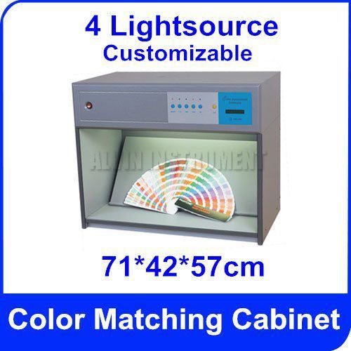Color matching cabinet 4 light sources: d65 tl84 uv f ac220v for sale