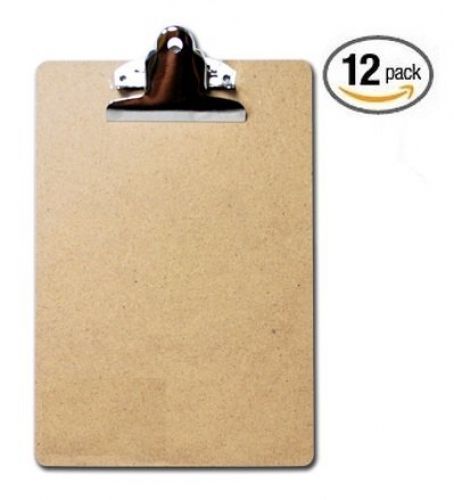 (12 pack) ChefLand Clipboard with Sturdy Spring Clip, Memo Size 6&#034; x 9&#034;