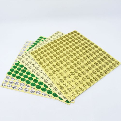Quality control qc passed labels stickers adhesive label oval shape 0.9cmx1.3cm for sale