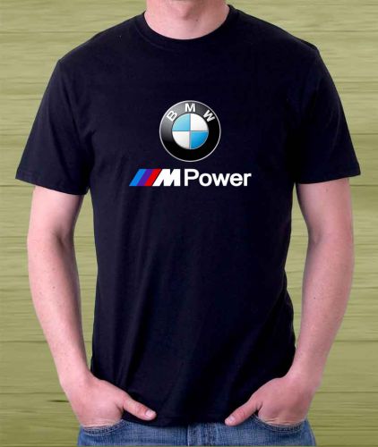 New !!! BMW IIM M Power M3 M5 X6 Sport Logo Men&#039;s Black T Shirt Size S to 3XL