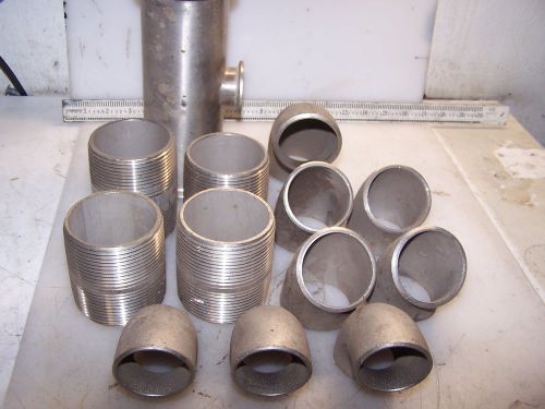 (13) lot of 13 new flowline 1-1/2&#034; 2&#034; 45deg elbow stainless adapter sanitary tee for sale