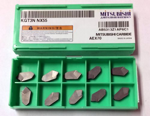 Mitsubishi KGT3N NX55 Cermet Cut-Off Inserts - 10 Pack