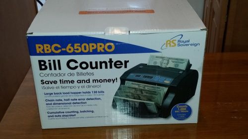 ROYAL SOVEREIGN Bill Counter Machine Money Cash Office Counting New in Box Drugs