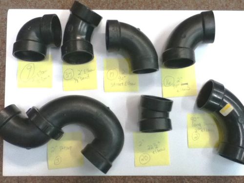 2&#034; black plumbing elbow variety 106 pieces for sale