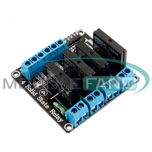 5V 4Channel OMRON SSR G3MB-202P Solid State Relay Module with Resistive Fuse