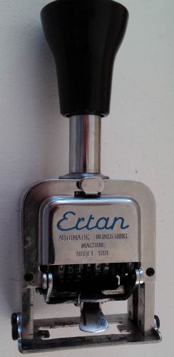 Vintage Ertan Numbering Machine, Model 188, Excellent, Lightly Used, w/ Stylus