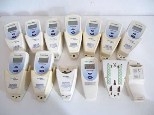 LOT OF 11 Welch Allyn SureTemp 678 Thermometer With their Base