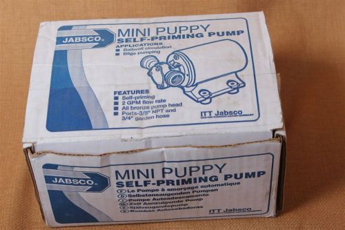 Jabsco &#034;mini puppy&#034; self-priming pump model 8860-0001 for sale