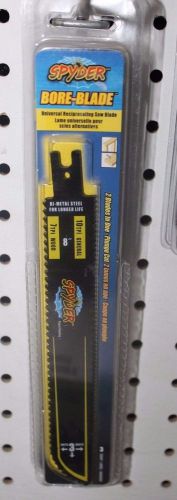**NEW** Spyder Bore Blade 8&#034; Wood Use Universal Reciprocating Saw Blade-3 Pack-