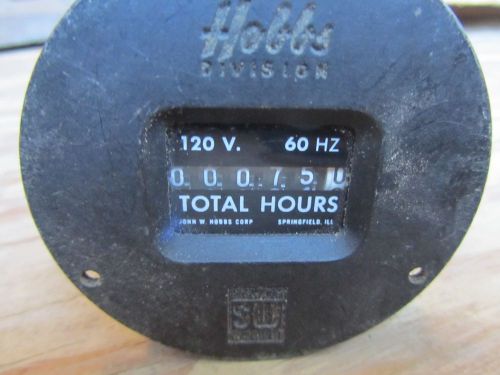 Vintage HOBBS STEWART WARNER Total Hours Meter 60HZ - 120V Steampunk industrial