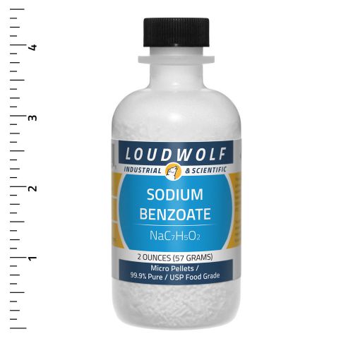 Sodium Benzoate  Ultra-Pure (99.9%)  Micro Pellets  2 Oz SHIPS FAST from USA