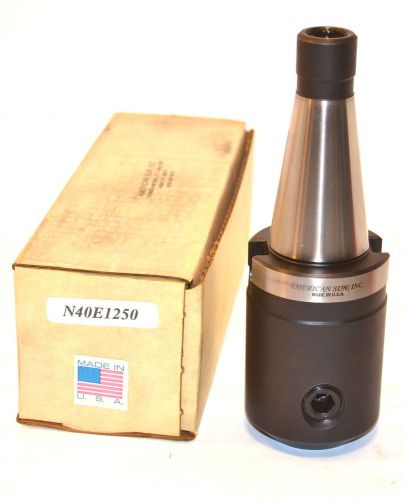 Nos american sun usa made n40e1250   nmtb 40 shank 1-1/4&#034; end mill holder wl30.2 for sale