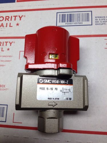 Smc vhs40-n04-z pneumatic lockout valve 1/2&#034; npt  free shipping for sale