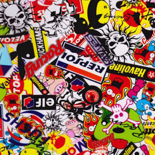 HYDROGRAPHIC WATER TRANSFER HYDRODIPPING FILM HYDRO DIP STICKER BOMB-A
