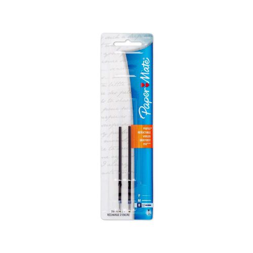 Paper Mate 1747205 Ink Refills for Profile Ballpoint Pen Bold Point Black 2-P...