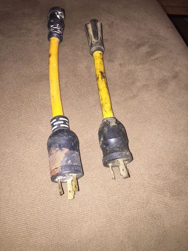 Lot Of 2 Locking Extension Cord Adapters 12 Gauge