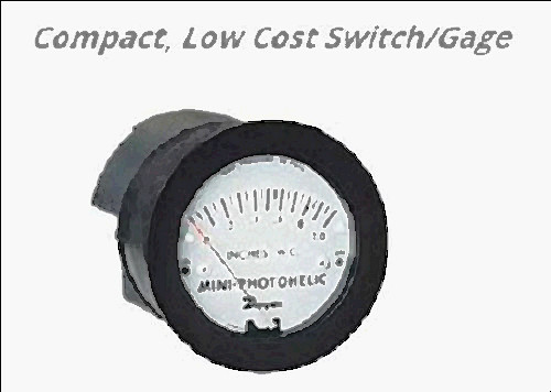low pressure control switch for sale, Mp-002-lh dwyer series mp mini-photohelic® differential pressure switch/gage