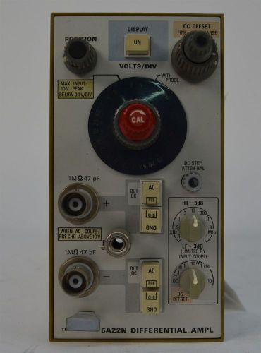 Tektronix 5A22N Differential Amplifier Plug In Module Amp