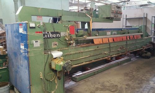 Giben Saw Type 74 SP Bottom Cut Plywood Saw with 19&#039; Feed Table