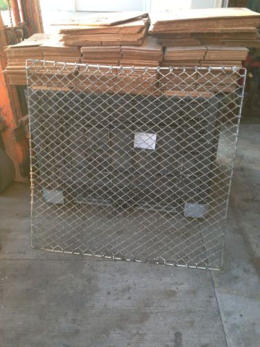 VINTAGE INDUSTRIAL IRON WINDOW GRATES / GUARDS 46.5&#034; H x 47.5 &#034; .