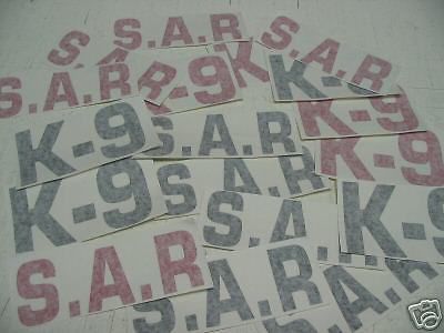 SAR / K9 Search &amp; Rescue DECAL LOT Huge Sticker k-9 S.A.R Wholesale lot