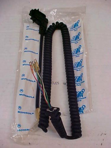 motorola astro spectra radio palm mic replacement coiled cord 30-80223t05 #a295