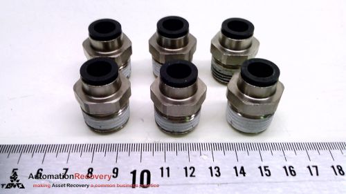 LEGRIS 3175-60-22 - PACK OF 6 - PUSH-TO-CONNECT TUBE FITTINGS, THREAD, N #214606