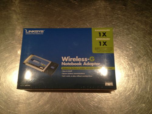 LINKSYS WPC54G WIRELESS-G WIRELESS NETWORK ADAPTER 802.11B/G LAPTOP CARD