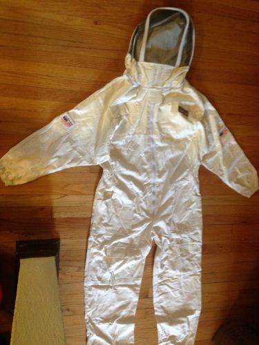 Jawadis XL Adult Full Bee Suit - Fence Style Veil - White - FREE GLOVES!