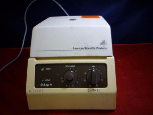 American Scientific Products Centrifuge, Model Biofuge A, 13,000RPM