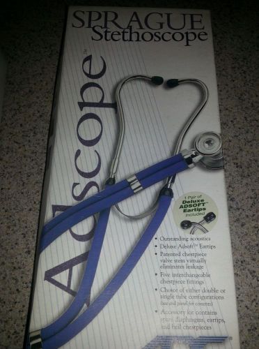 Adscope Sprague Stethoscope.  641 burgandy