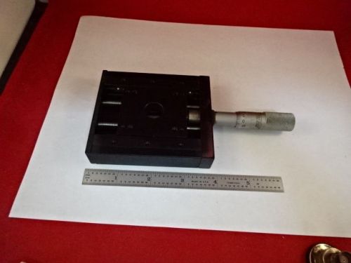 OPTICAL EALING POSITIONING MOTION CONTROL MICROMETER STAGE OPTICS AS IS #AO-40