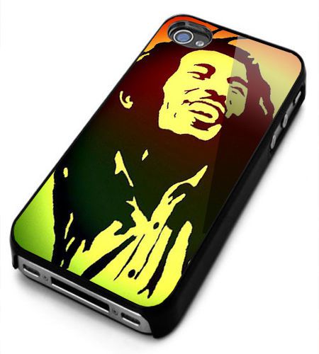 Bob Marley Rastafara logo Case Cover Smartphone iPhone 4,5,6 Samsung Galaxy