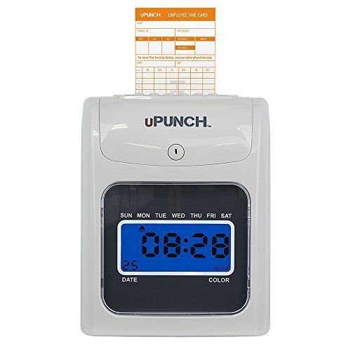 uPunch HN3500 Time Clock Bundle with 100-Cards and Two 10-Slot Card Racks