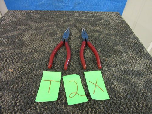 2 PROAMERICA NEEDLE NOSE PLIERS 5018 7&#034; ELECTRICAL CUTTER LONG NOSE SHOP NEW