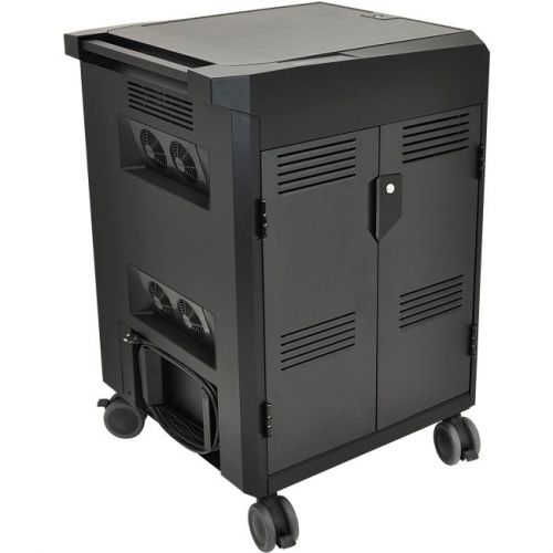 Ergotron PS Laptop Charging Cart - 6.50 lb Capacity - 4 Casters - 4&#034; Caster Size